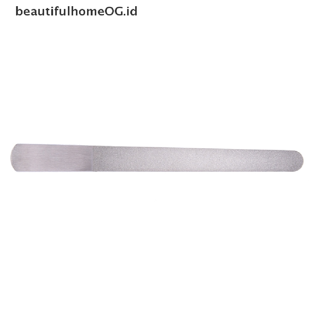 Alat Kikir Kuku Dua Sisi Bahan Stainless Steel Metal Untuk Manicure Pedicure