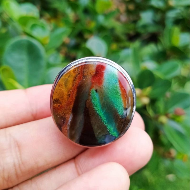 batu akik pancawarna garut merah cabe