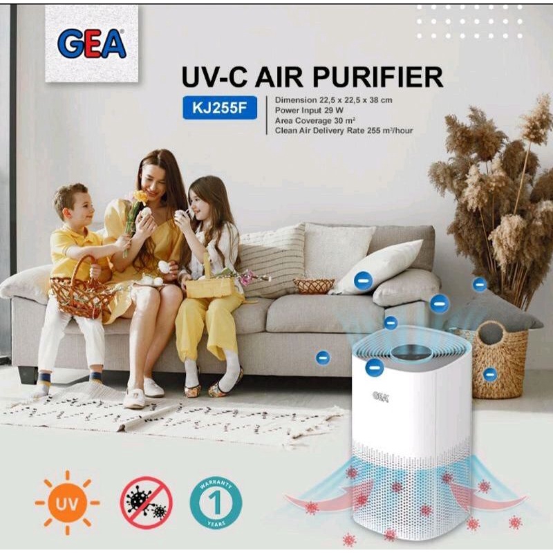 AIR PURIFIER GEA KJ255F CAKUPAN 30 M2