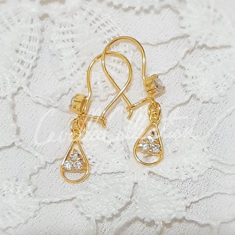 Anting Kait Mata 3 Emas Muda 1 Gram