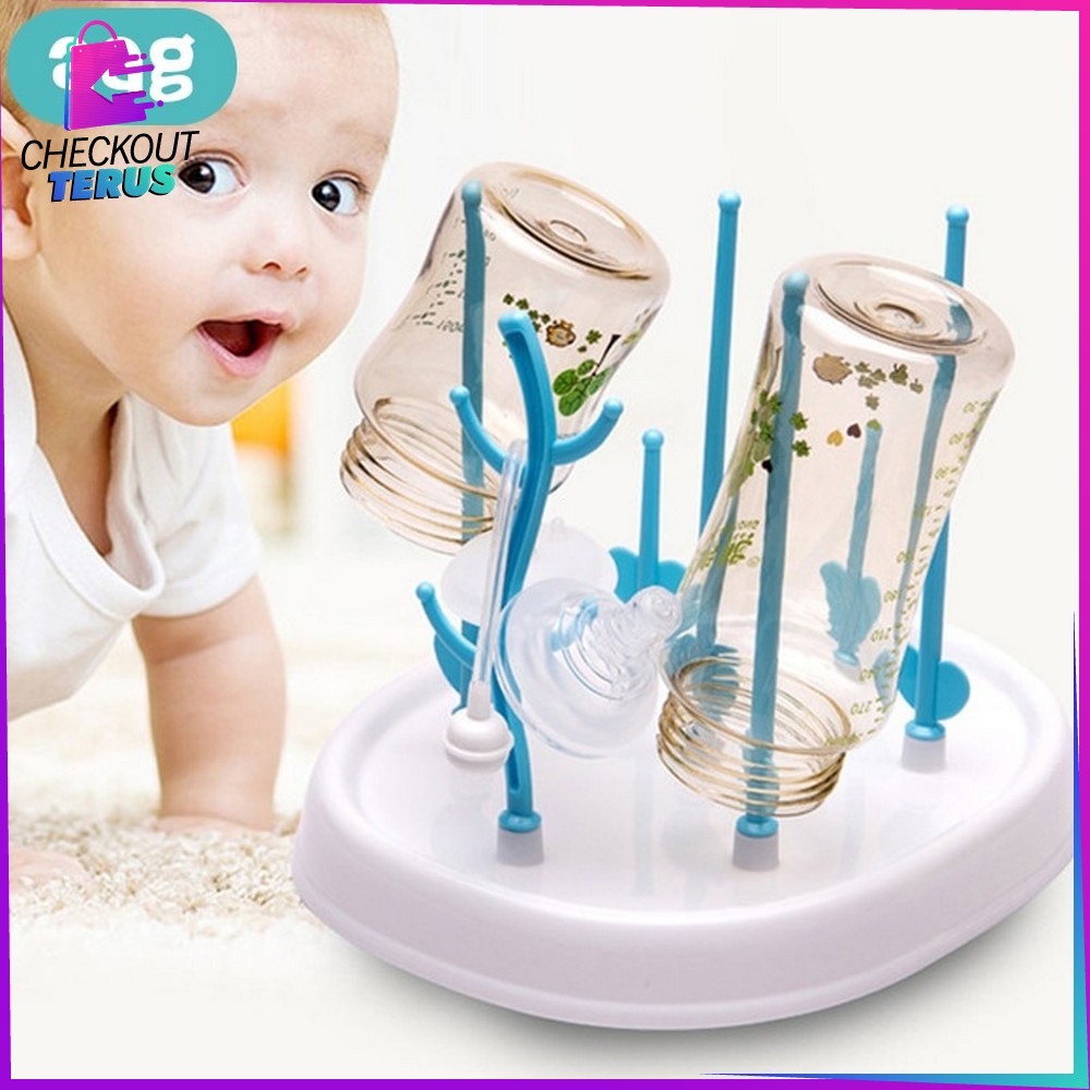 CT C52 Tempat Botol Susu Bayi Rak Botol Susu Bayi Baby Bottle Drying Rack Rak Pengering Botol Dot  Rak Penyimpanan Botol Bayi Perlengkapan Bayi