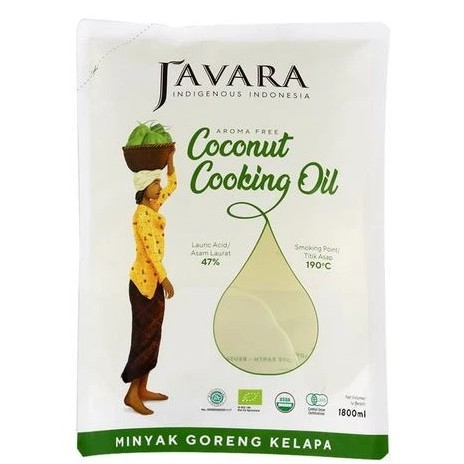 Javara Organic Coconut Cooking Oil - Pouch 1800ml