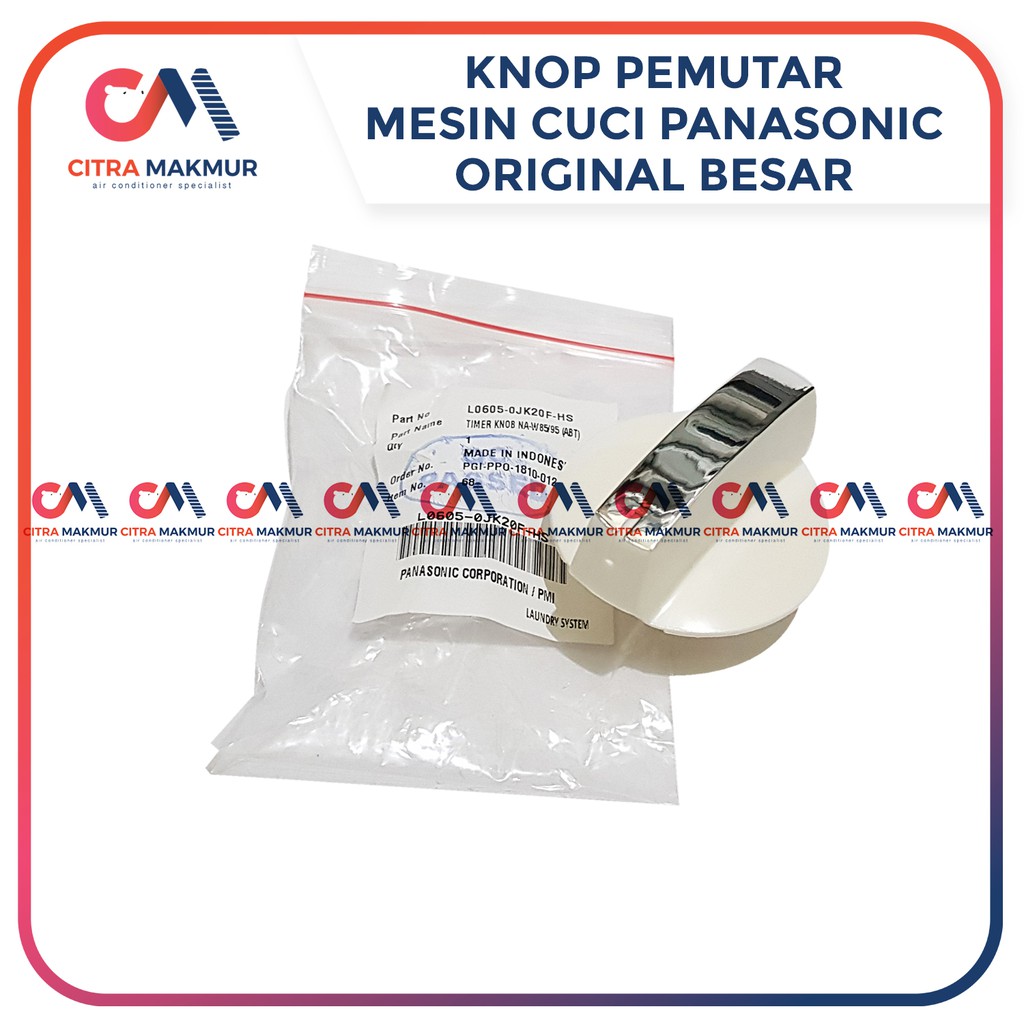 Tombol Knop Mesin cuci merk Panasonic Pemutar putaran Timer Original Besar