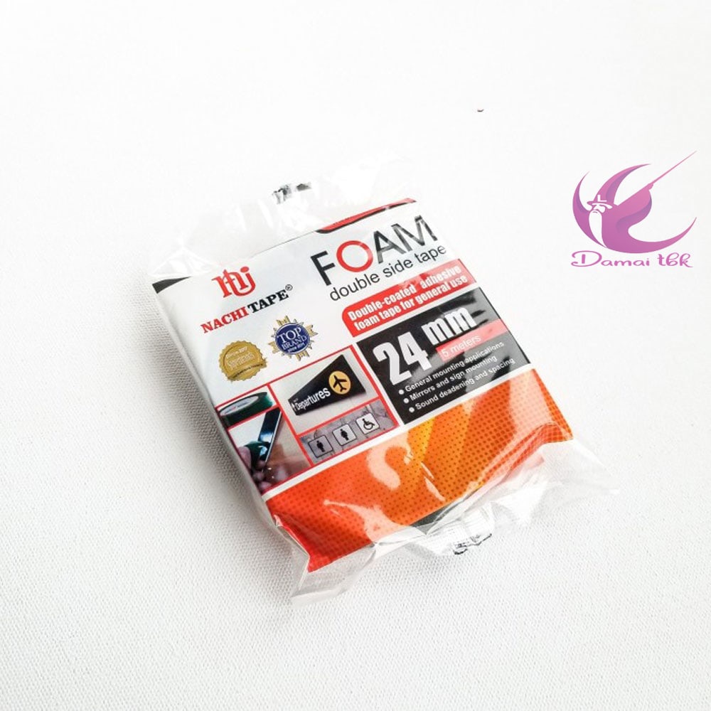 

Nachi Foam Double Tape 24mm x 5m / Isolasi Double Tape