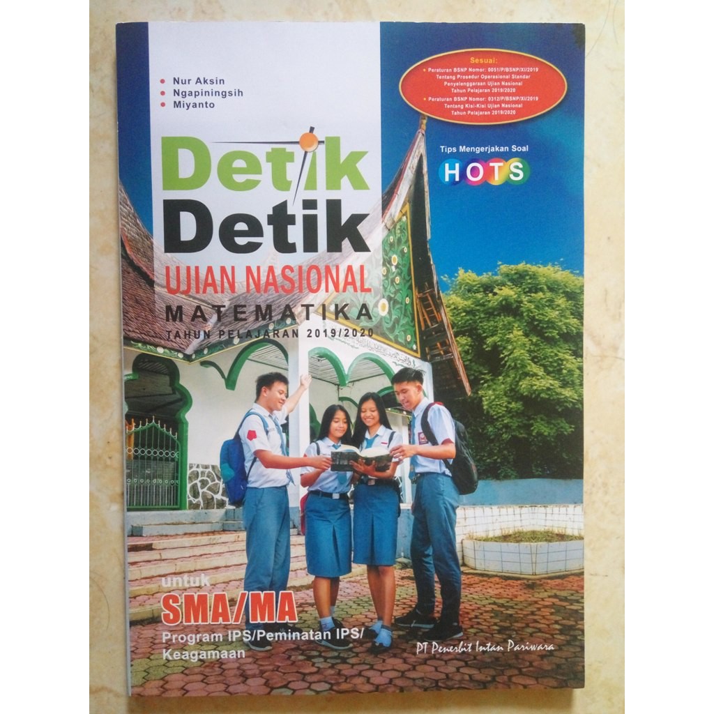 Buku Detik Detik Ujian Nasional Matematika Sma Ips 2020 Intan