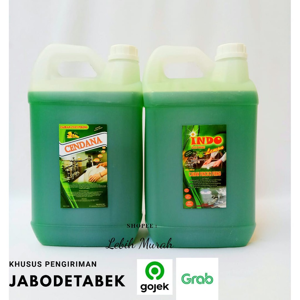 Indo Cendana Lemon sabun cuci piring murah 5 Liter Indo Cendana Lemon sabun cuci piring murah 5 Liter