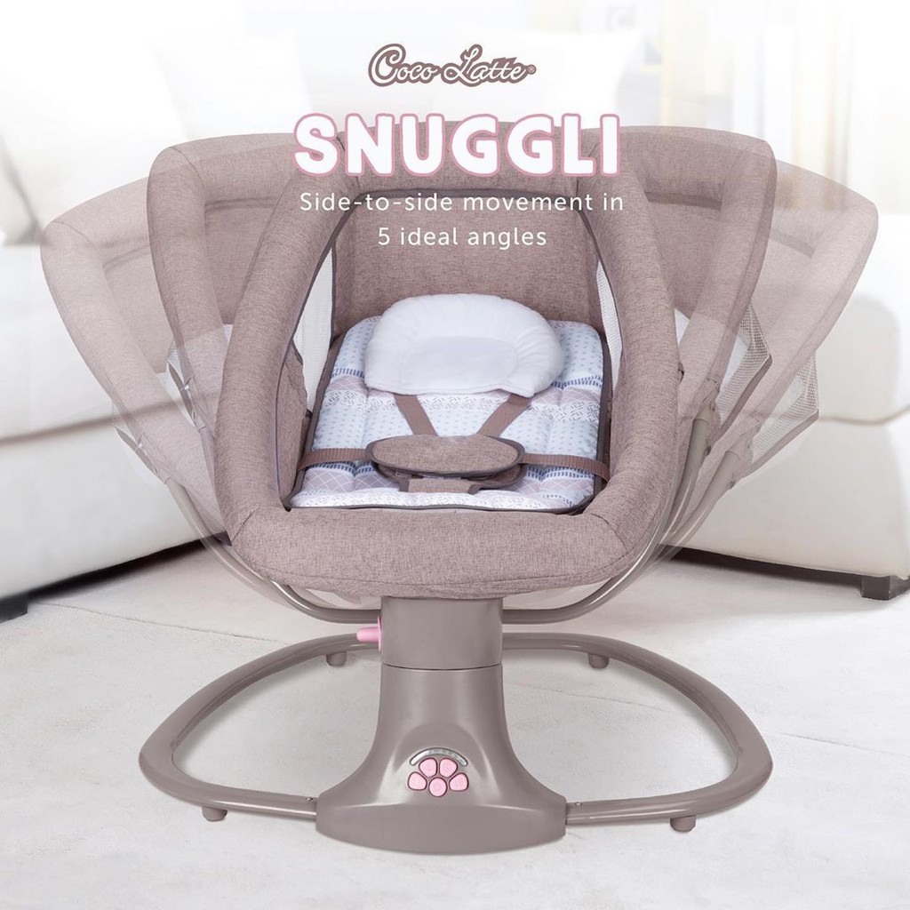 Cocolatte Snuggli Swing / Ayunan Bayi Elektrik Features baby swing coco latte snuggli premier 2.0