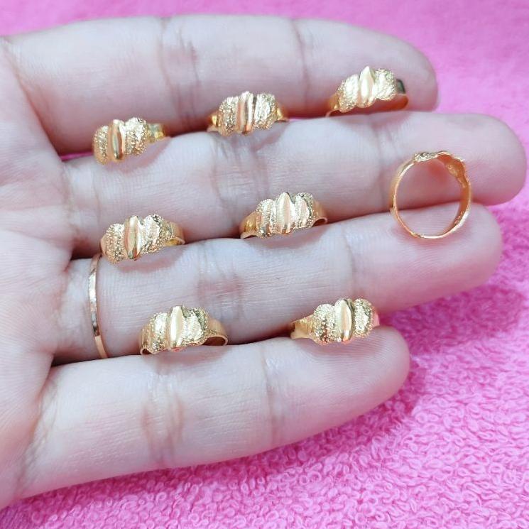 Best Seller CINCIN BABY STELAN UKIR PASIR PERAK ASLI 925 LAPIS EMAS