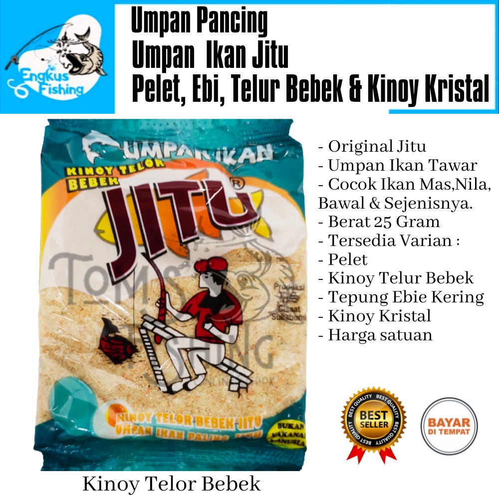 Umpan Pancing Jitu Pelet, Ebi, Kinoy Kristal &amp; Telor Bebek Original Murah - Engkus Fishing