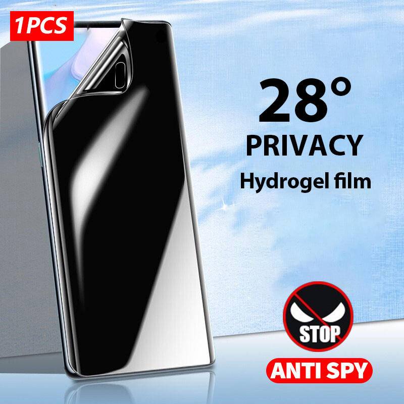 Pelindung Layar Hydrogel Anti Spy Untuk Vivo S15 S12 S10 S1 Pro S15E S10E S9E S7T S7E S6 S5 Z5 Z5i Z5X Z6 Z3 Z3i Z3 Z1