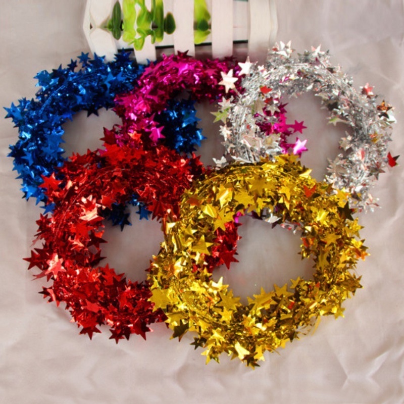 [ Hanging Star Pine Christmas Tree Garland  Decoration Products ]