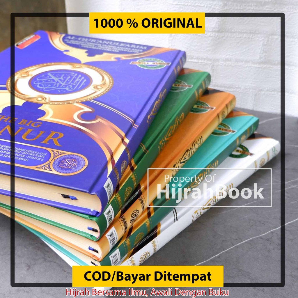 COD Bayar di Tempat Al Quran The Big An Nur A3 Al Quran Terjemah Perkata Latin dan Tajwid Warna Al Quran Lansia Ukuran Jumbo 27x39cm