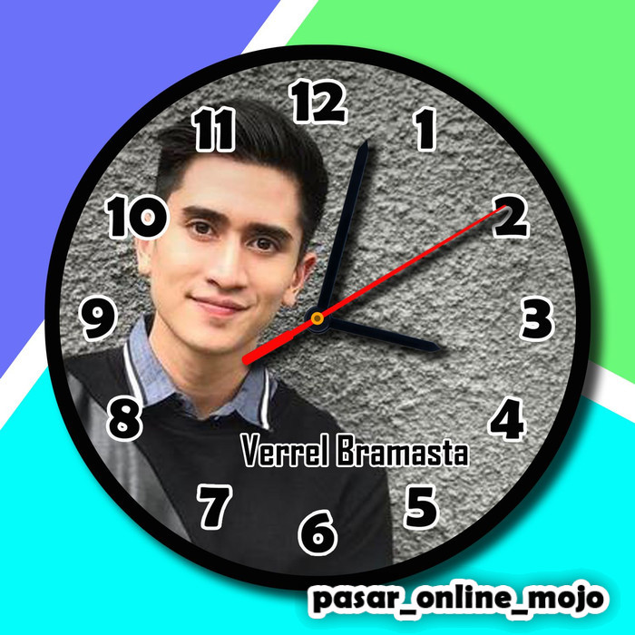 POM Jam Dinding Custom Foto Verrel Bramasta 5