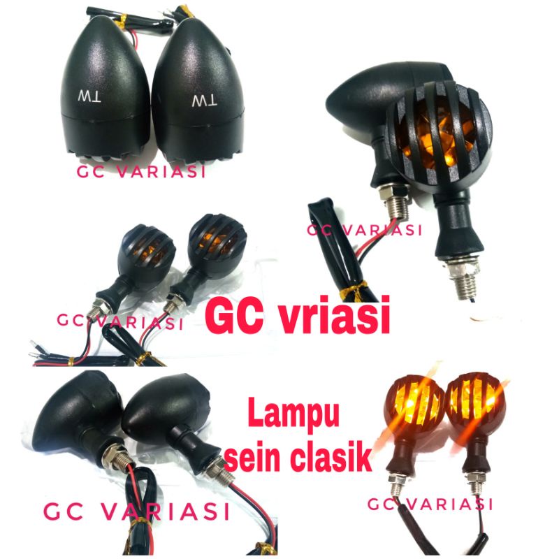 LAMPU SEIN CLASIK/LAMPU KLASIK SEIN MOTOR/LAMPU SEIN KLASIK UNIVERSAL UNTUK SEMUA MOTOR BISA