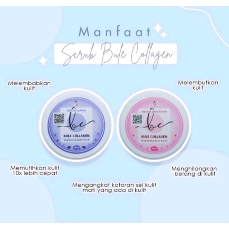 BULE COLLAGEN BRIGHTENING BODY SCRUB PENCERAH KULIT