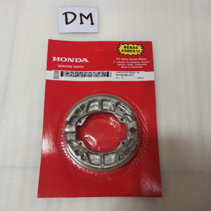 Kampas Rem Tromol Depan Belakang Grand Supra X Fit lama Prima Star Win Legenda 45120-001-011 Asli Or
