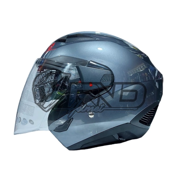 Helm Zeus 611 Titanium Grey Half Face Zs611