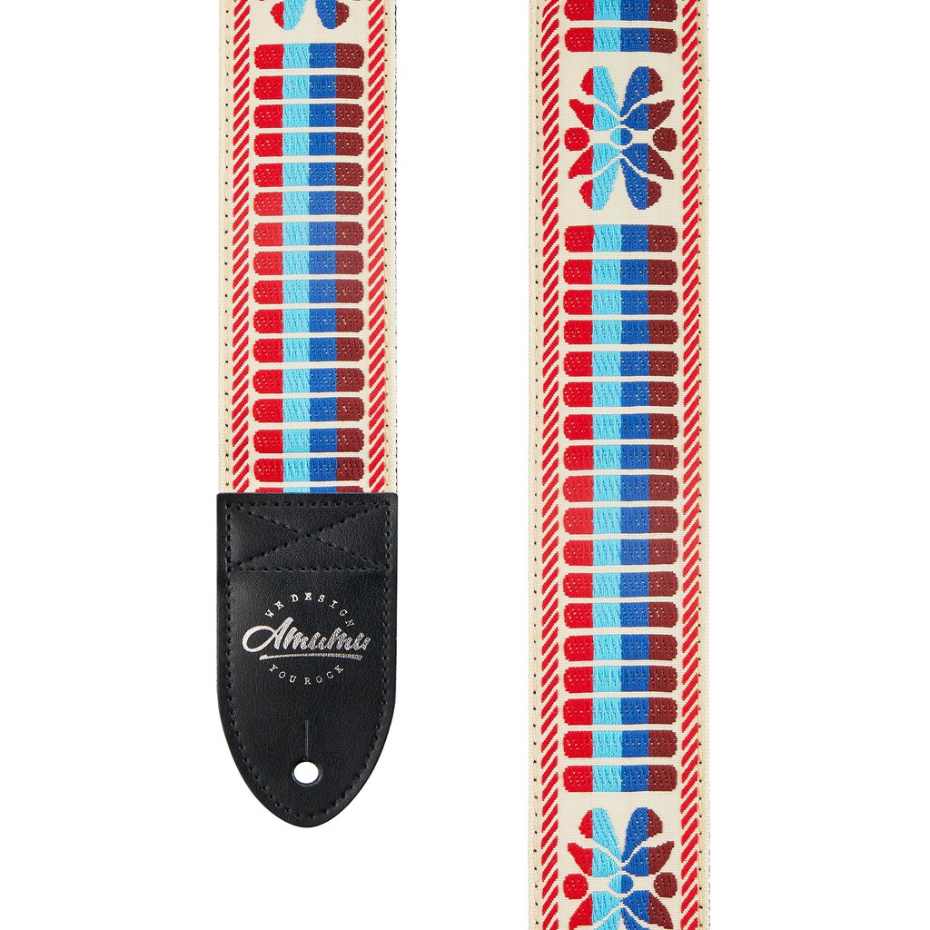 Amumu CO29J Strap Gitar motif Woven Color Stripe