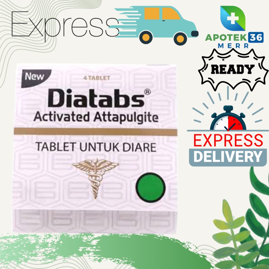 NEW DIATAB OBAT DIARE ISI 4 TAB