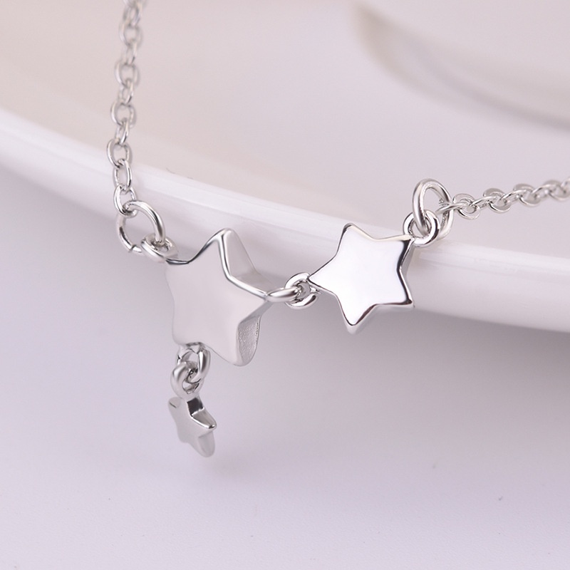 [Ready Stock]Fashion Simple Five-Pointed Star Pendant XINGX Short Necklace