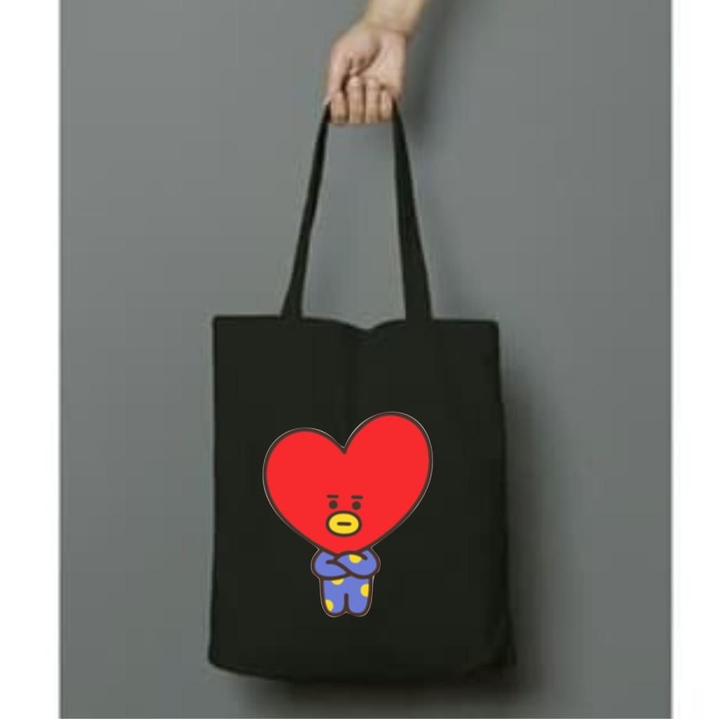 Totebag BT21 ( TATA ) ll PAKAI RESLETING