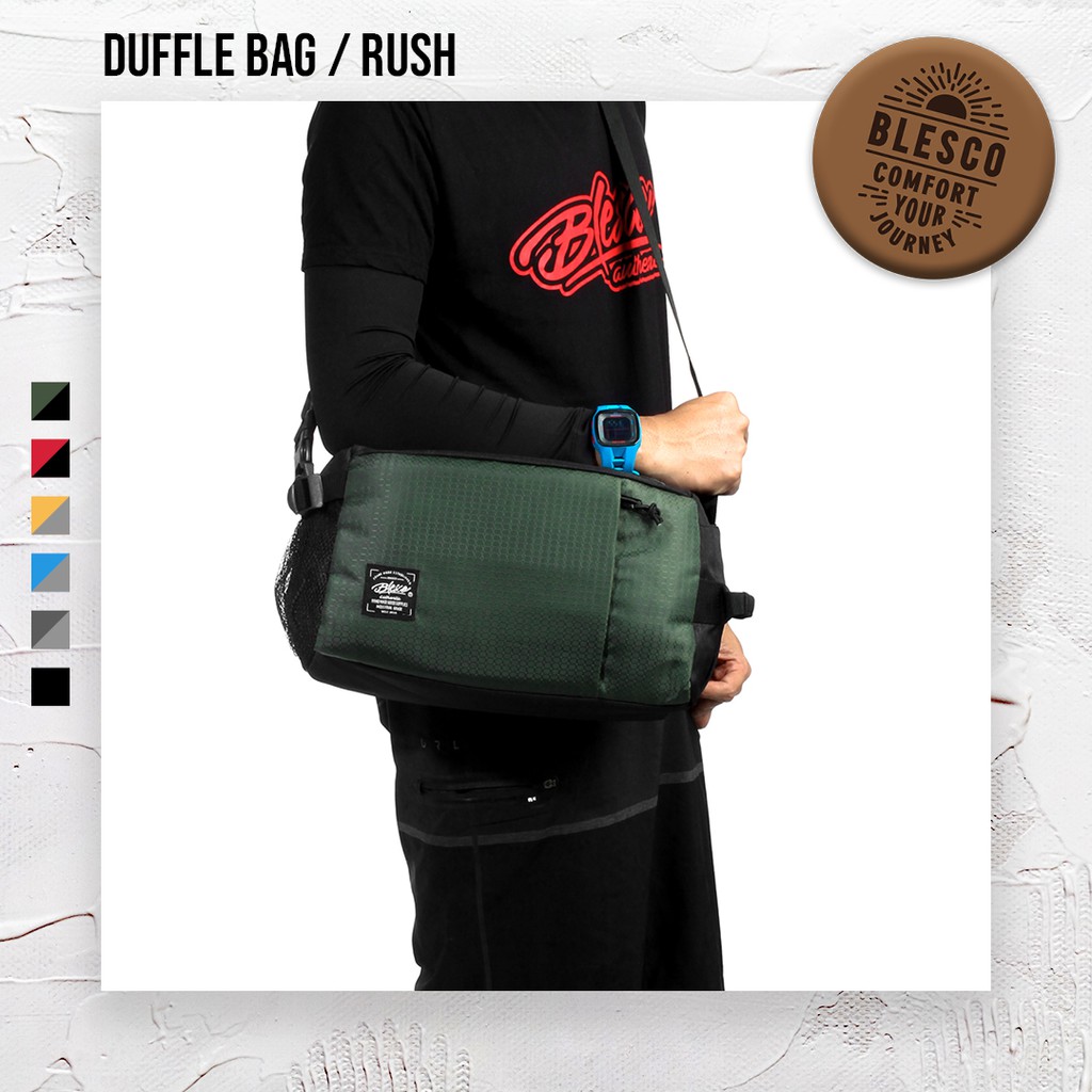 Tas Olahraga Pria Tas Selempang Pria Warna Green - Blesco Rush