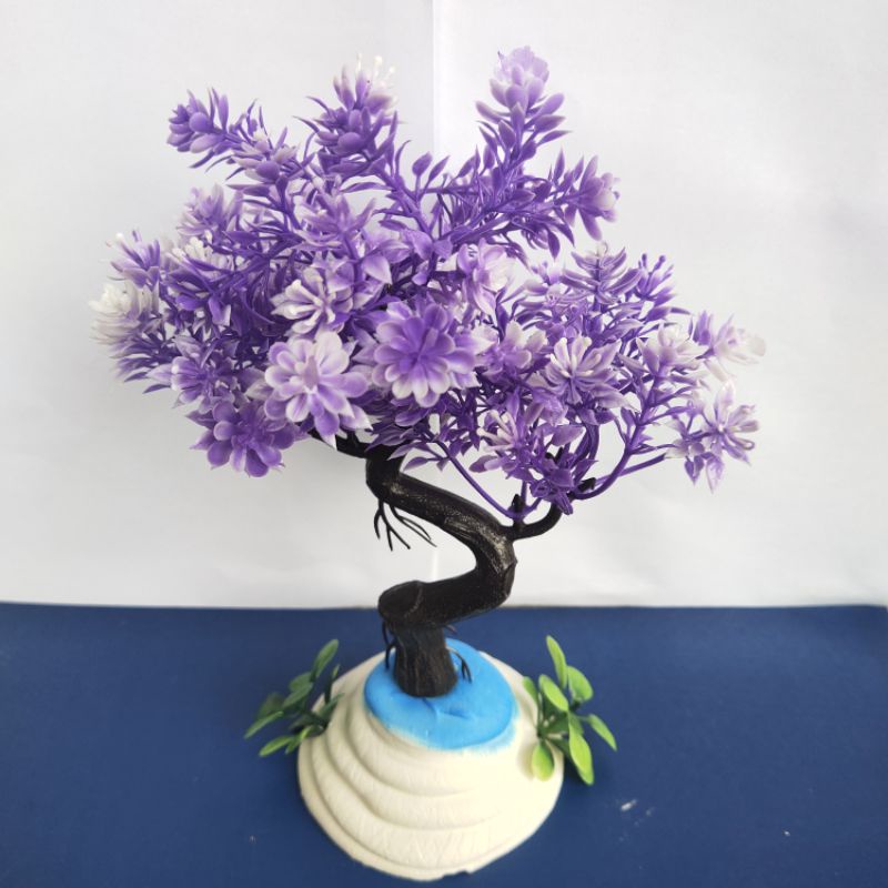 Hiasan Aquarium Pohon Bonsai Plastik
