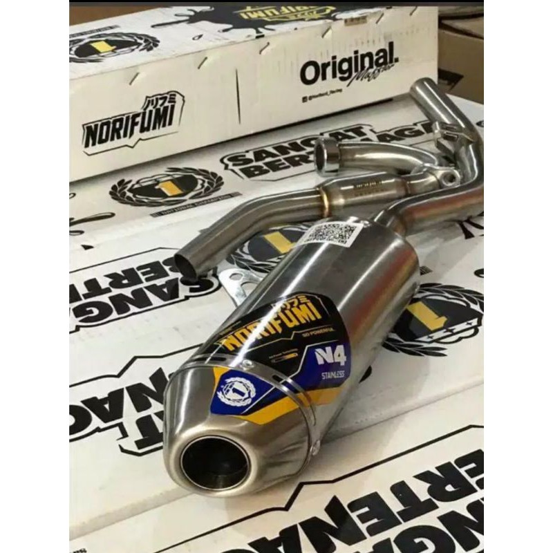 Knalpot Crf 150L Klx 150 Dtracker 150 Norifumi N4 Stainless Original