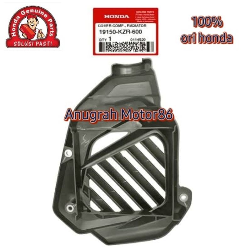 19150-KZR-600 Cover tutup radiator vario 125 old lama 2012-2014 ori Honda AHM