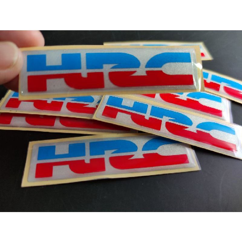 Sticker timbul lentur hrc emblem hrc emblem motor honda