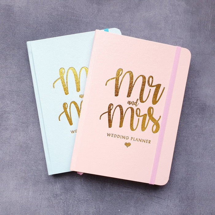 

(BISA COD) Wedding planner - Buku Nikah - Wedding Journal Mr & Mrs by bukuqu - Light Pink