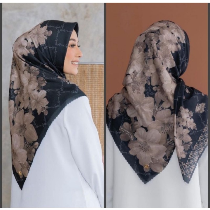 kerudung denay segi empat/hijab segi empat motif/kerudung denay bahan voal halus/kerudung syar'i segiempat motif denay 130x130 voal laser cut/jilbab denay segi empat