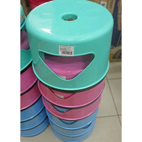 LIONSTAR G 13 G-13 ROUND STOOL JAPAN KURSI BANGKU JONGKOK PENDEK LION STAR BIRU HIJAU PINK