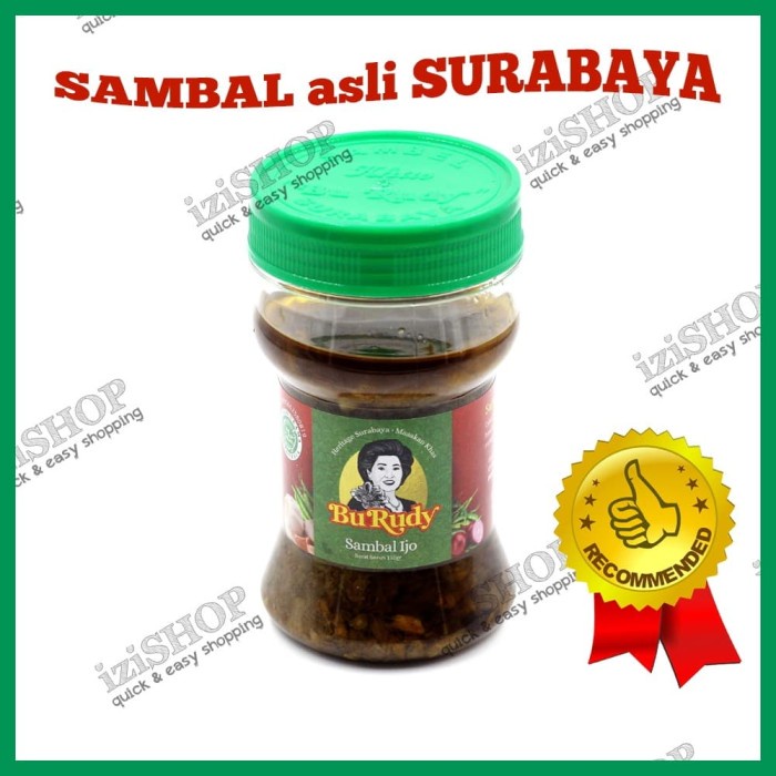 

[FRESH DARI DEPOT BU RUDY] Sambal Ijo - botol tutup hijau - BARU