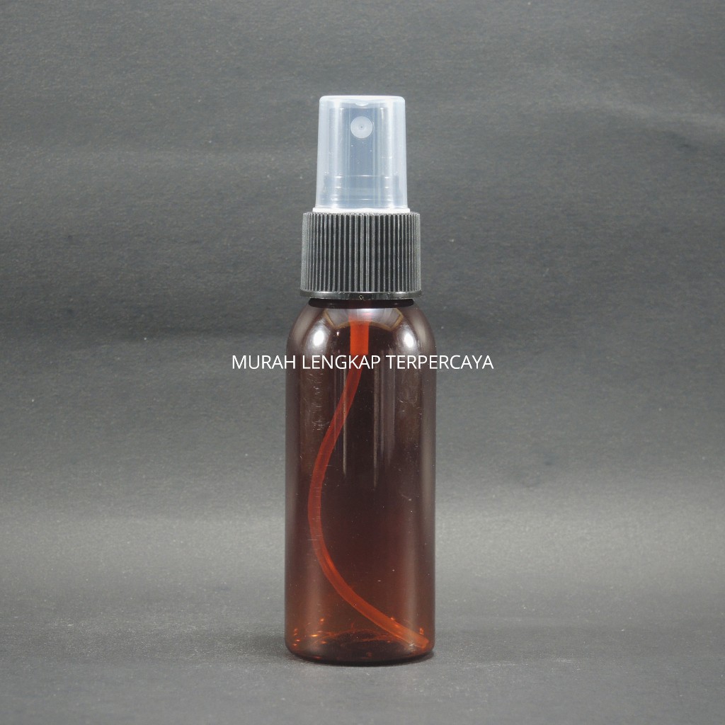 BOTOL SPRAY 60ML COKLAT / BOTOL AMBER 60ML TUTUP SPRAY