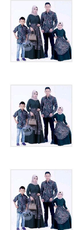 Batik Couple Keluarga Gamis Polos Syari Terbaru