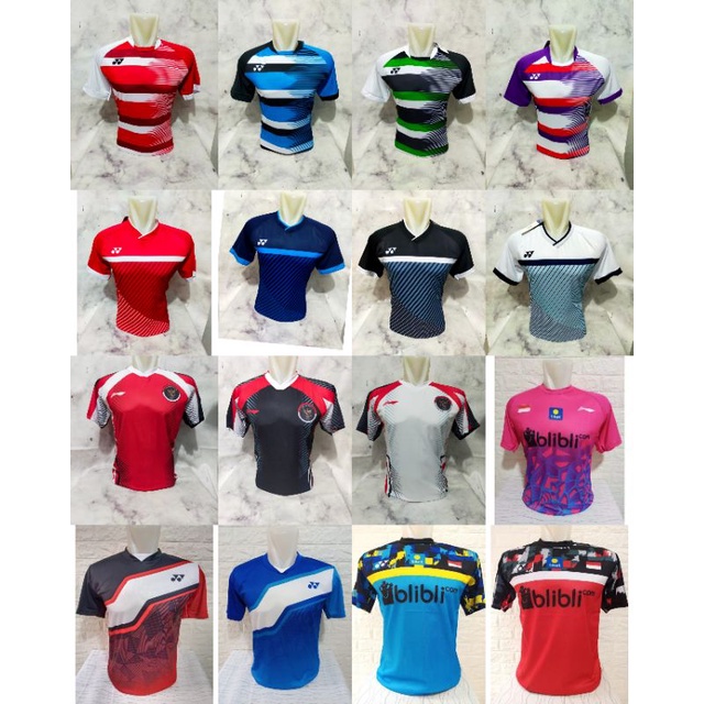 kaos badminton dewasa Y159p