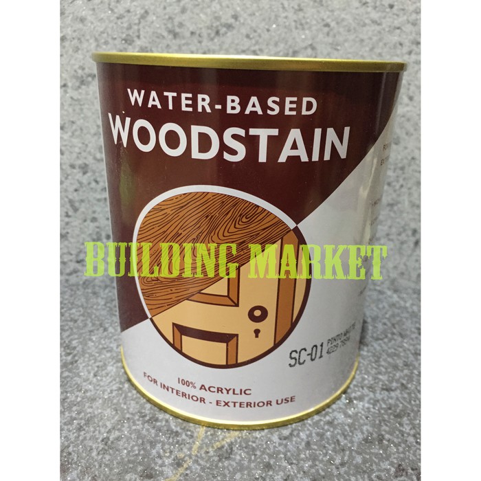 Dijual Plitur / Politur Kayu Woodstain Mowilex 1 Liter Water Based terbaik