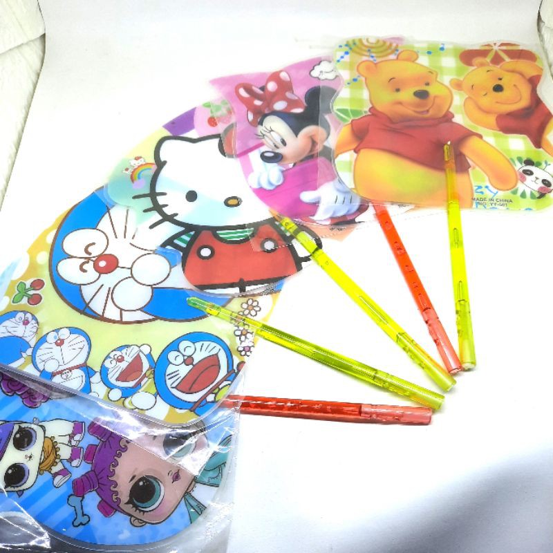 KIPAS PERIWIT ISI 12pcs KIPAS KARAKTER ANIME