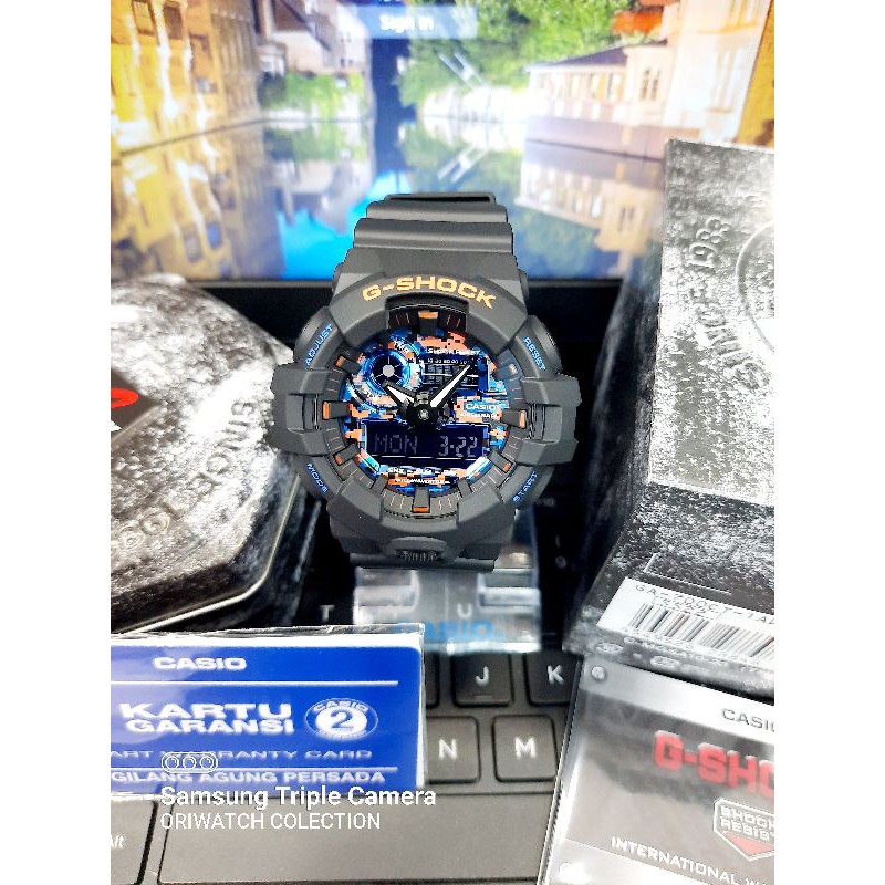 Jam tangan pria Casio G-SHOCK GA-700CT-1ADR Terbaru Original garansi 2 tahun