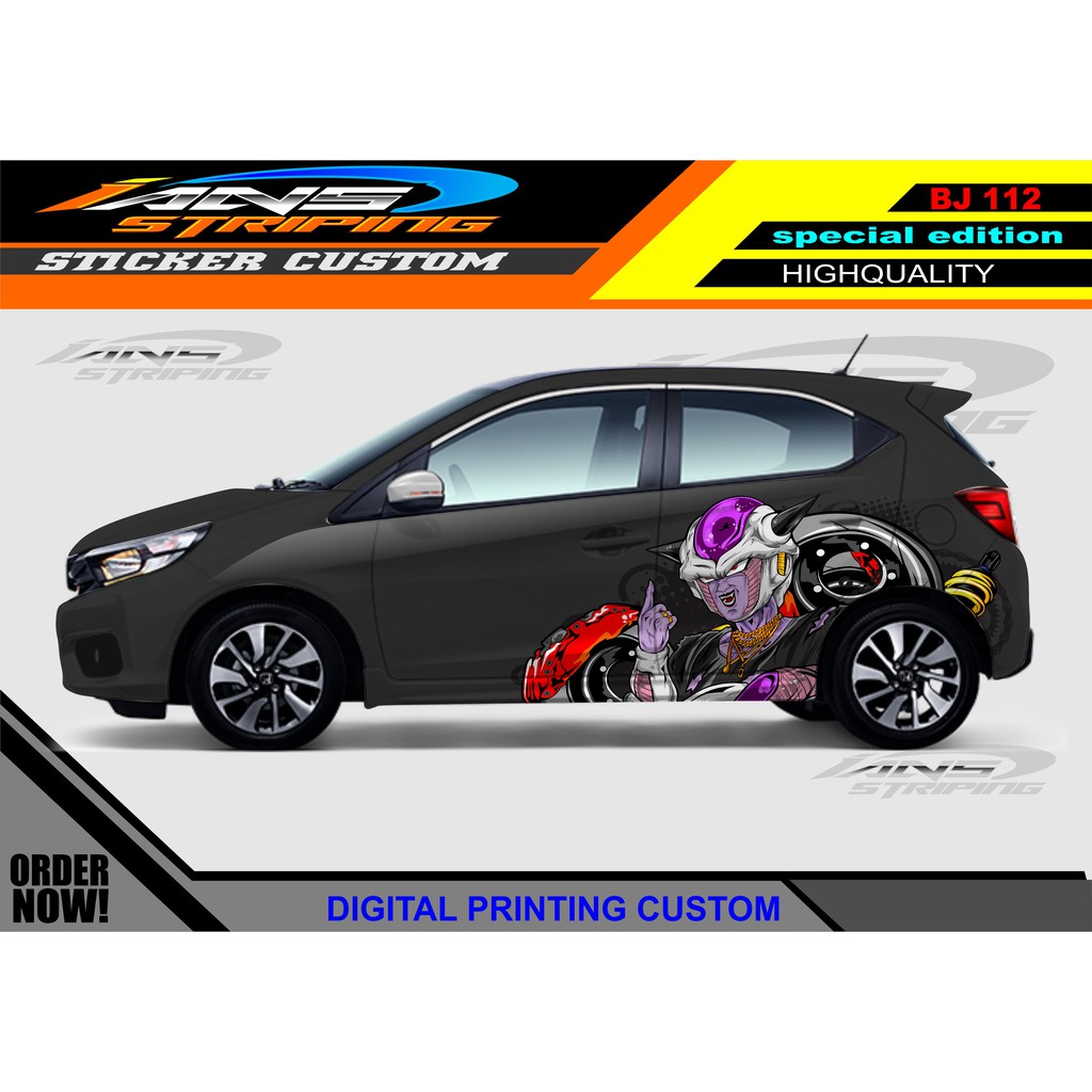 DECAL STIKER HONDA BRIO / PROMO STIKER MOBIL AGYA AYLA / STICKER HONDA JAZZ / STICKER DECAL MOBIL