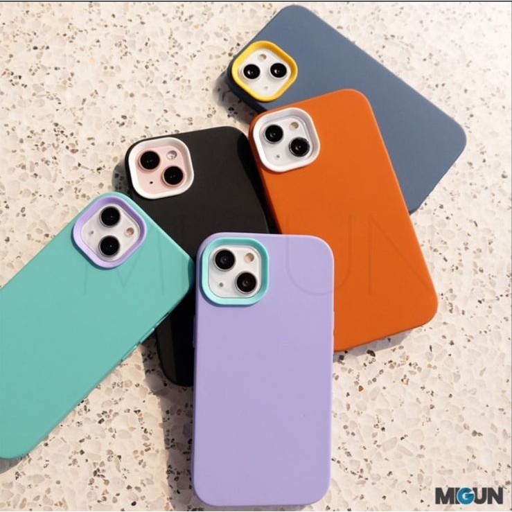 NEW! DUAL COLOR CASE - SOFTCASE FULLCOVER FOR IP 7/8/7+/8+/X/XS/XR/XS MAX/11 6.1