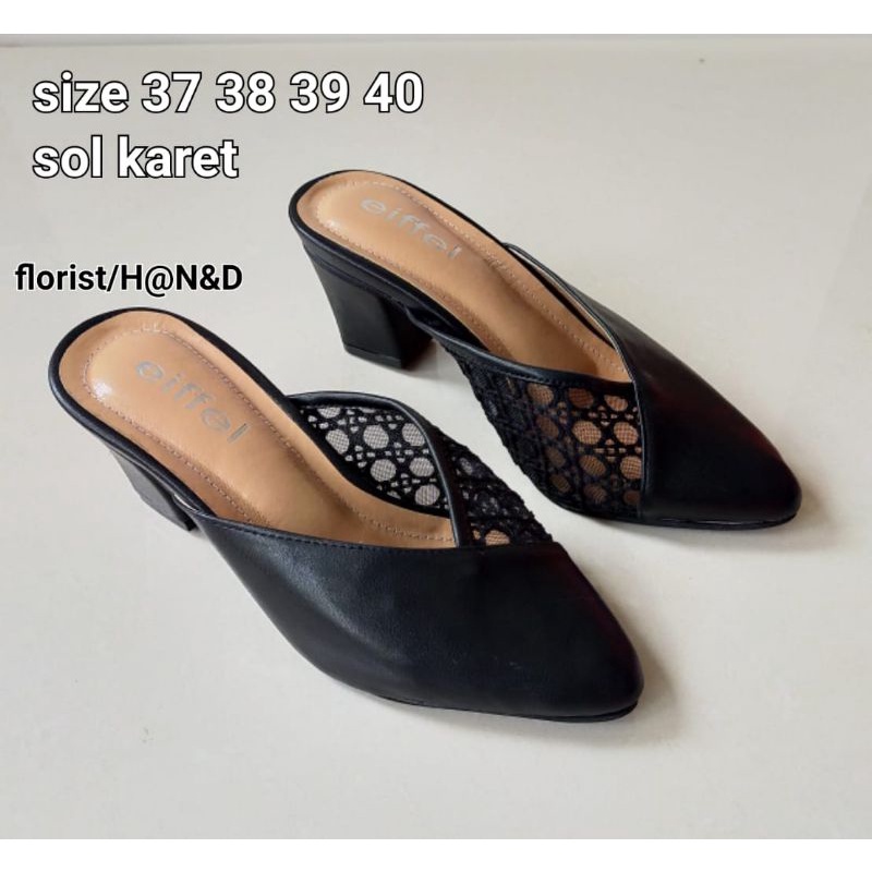 sendal fashion wanita murah modern sol karet untuk kondangan