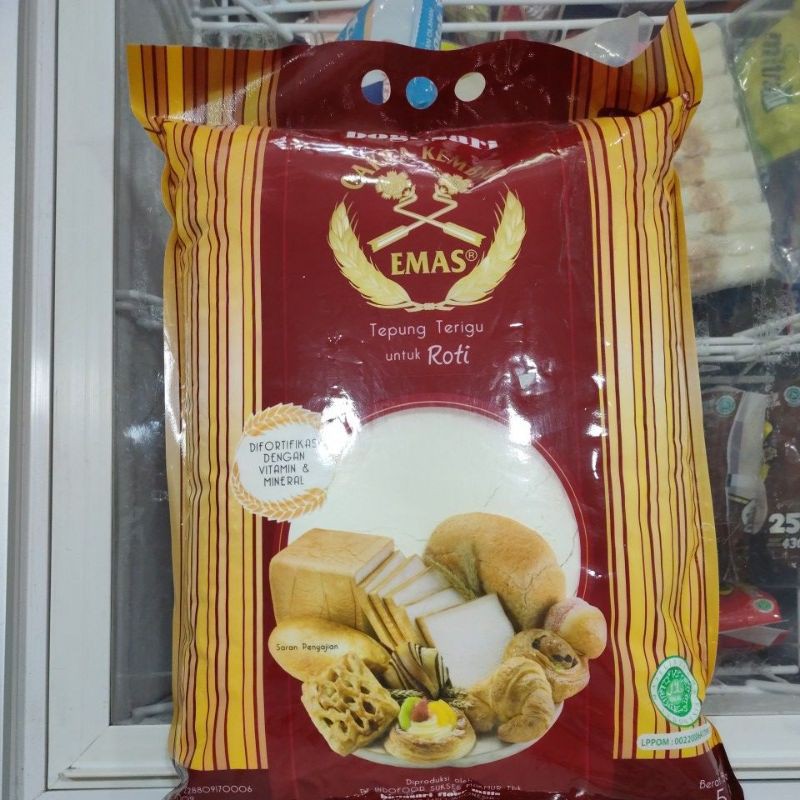 

Bogasari Cakra Kembar Emas Roti 1kg