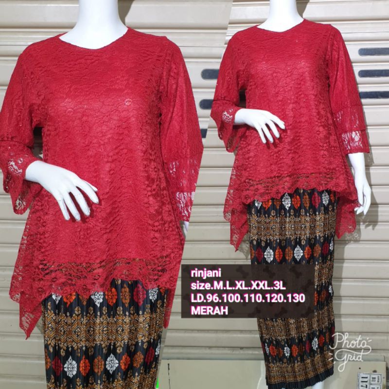 IndahKebaya | BANYAK WARNA / SET KEBAYA RINJANI JUMBO / KEBAYA OOTD KEKINIAN / TERLARIS KEBAYA MURAH