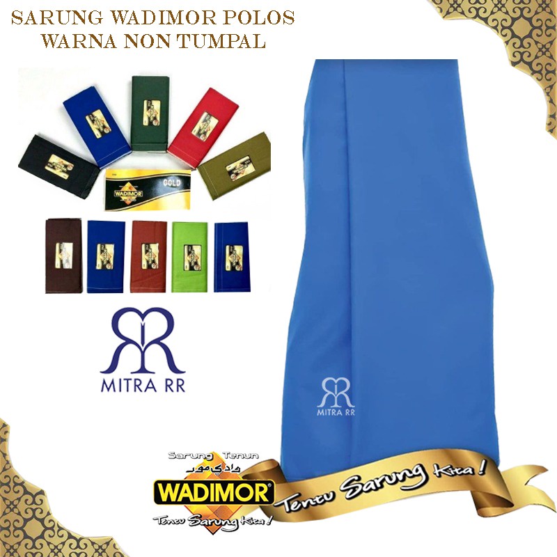 Sarung Tenun WADIMOR Polos Warna Non Tumpal Satuan / Grosir Sarung Dewasa