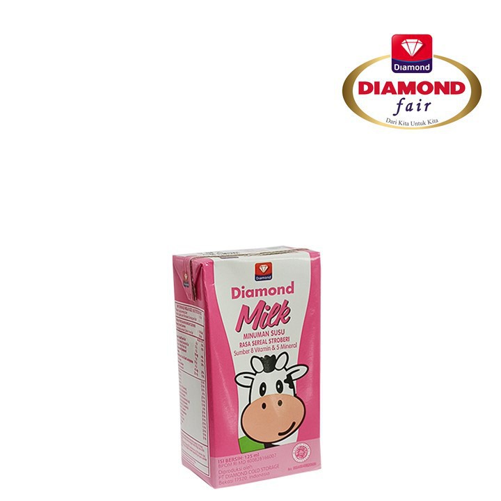 Diamond Milk Uht Strawberry Cereal 125ml