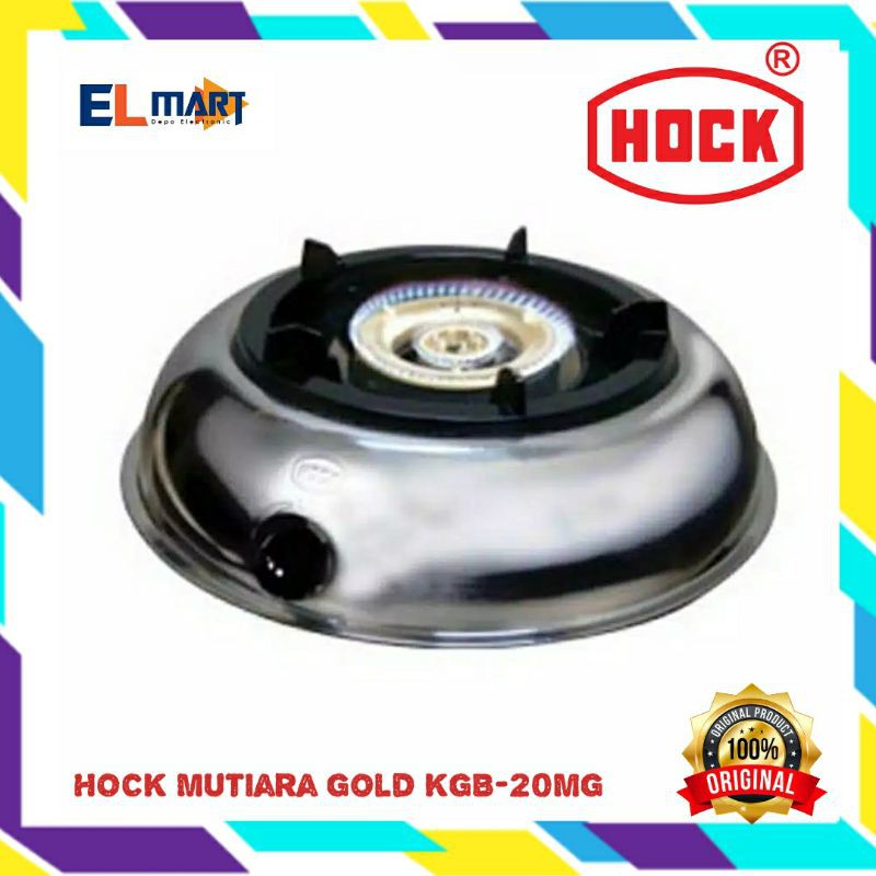 Hock kompor gas 1 tungku 120  mutiara gold KGB 20MG  KGB20mg  stainless steel