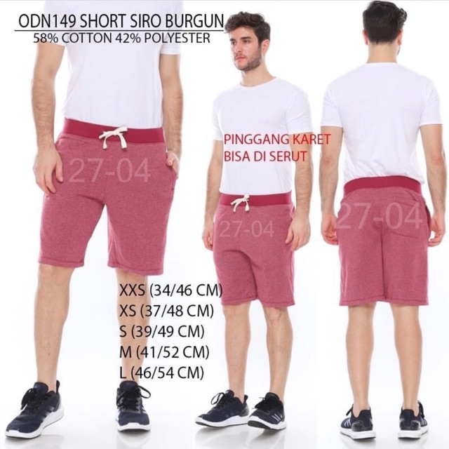 Celana pendek pria branded OLD NAVY original (pinggang karet)