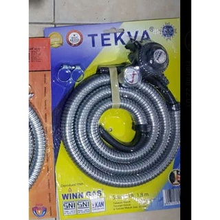 Jual Paket Selang Regulator Winn Gas Tekva Selang Spiral Aluminium Selang Regulator Sepaket